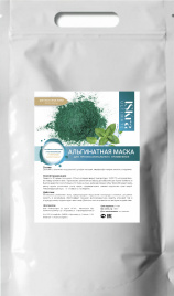 Альгинатная маска "Противовоспалительная и успокаивающая с ментолом и спирулиной", 1000г