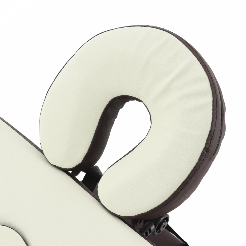 Массажный стол складной деревянный Med-Mos JF-AY01 2-х секционный (темная рама) фото 8