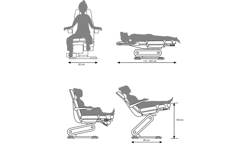 Кресло педикюрное RUCK® Stella 3s фото 5