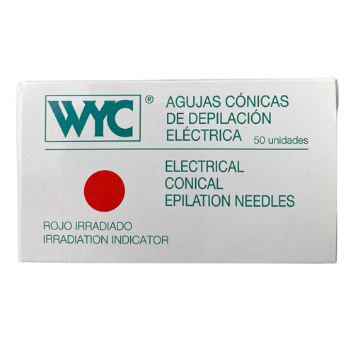 Иглы WYC для эл/эпиляции K2F (сталь) прямые, 50шт. фото 1